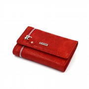 Ženski kožni novčanik - Model 236 Tačkasto crvena