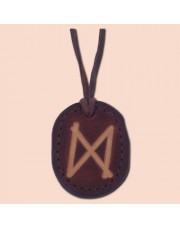 Kožna ogrlica runa amulet Dagaz