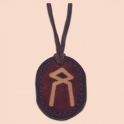 Kožna ogrlica runa amulet Othila