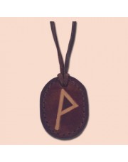 Kožna ogrlica runa amulet Wunjo