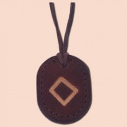 Kožna ogrlica runa amulet Ingwaz - Inguz